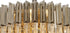 Kuna Brass/Clear Pendant Round 8 Light 60cm